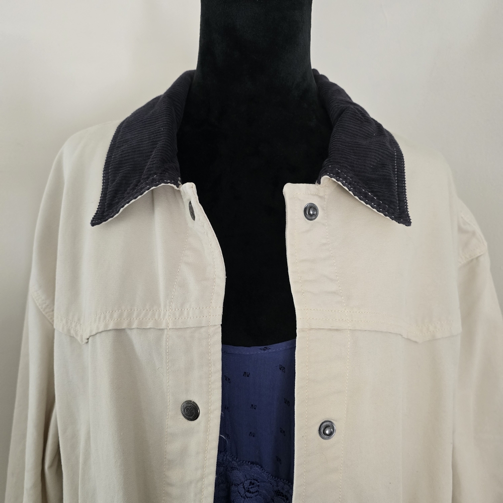 FREE PEOPLE HUNTER DUSTER MAXI LENGTH CREME XL - Picture 10 of 13